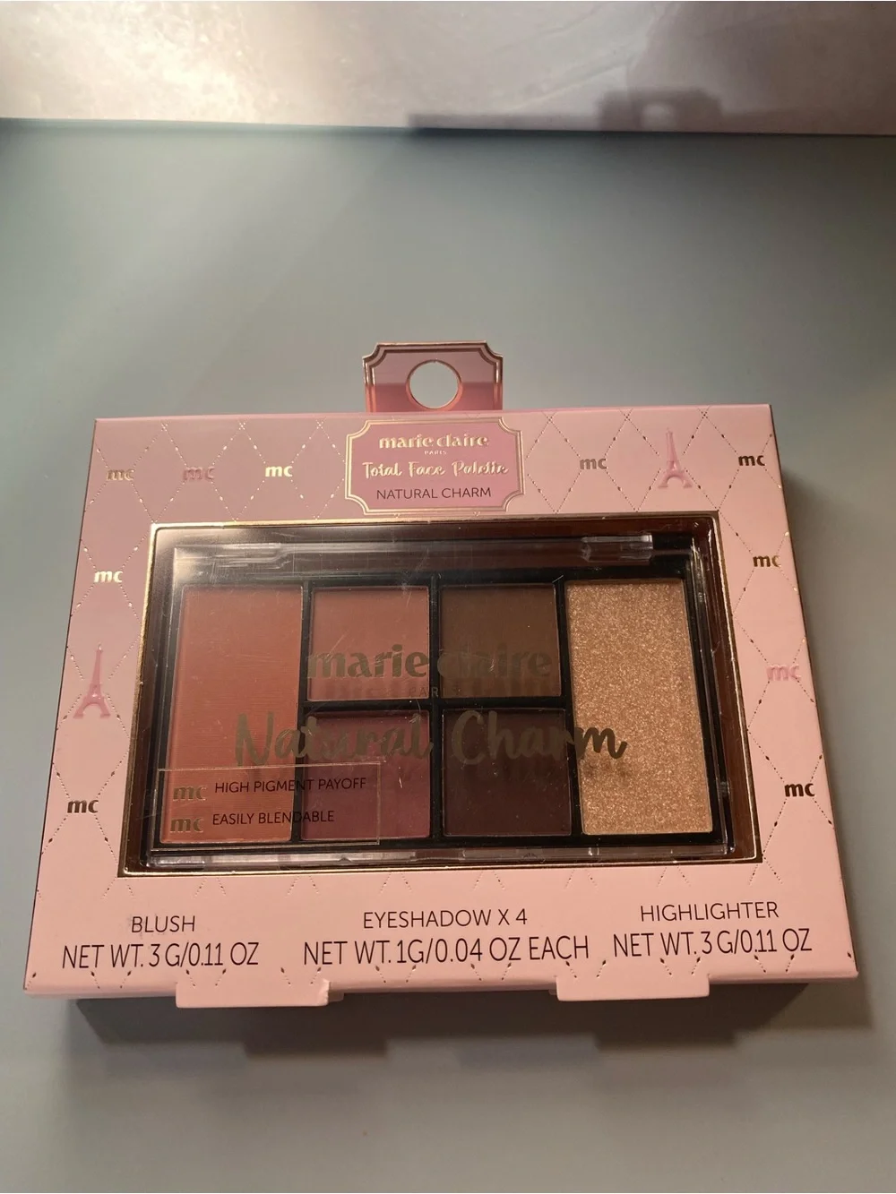 Natural Charm Pink Eyeshadow & Highlighter Palette